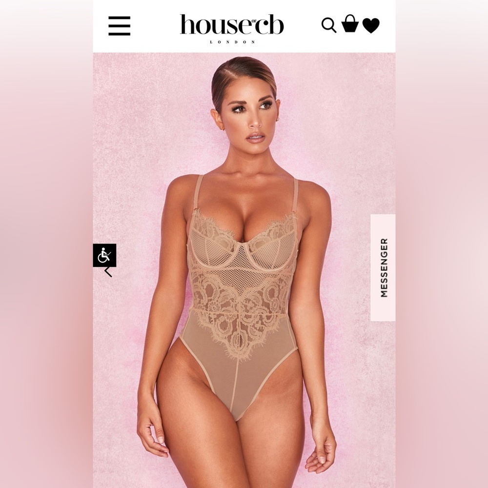 New House of CB Nadia Lace Bodysuit - Picture 4 of 7